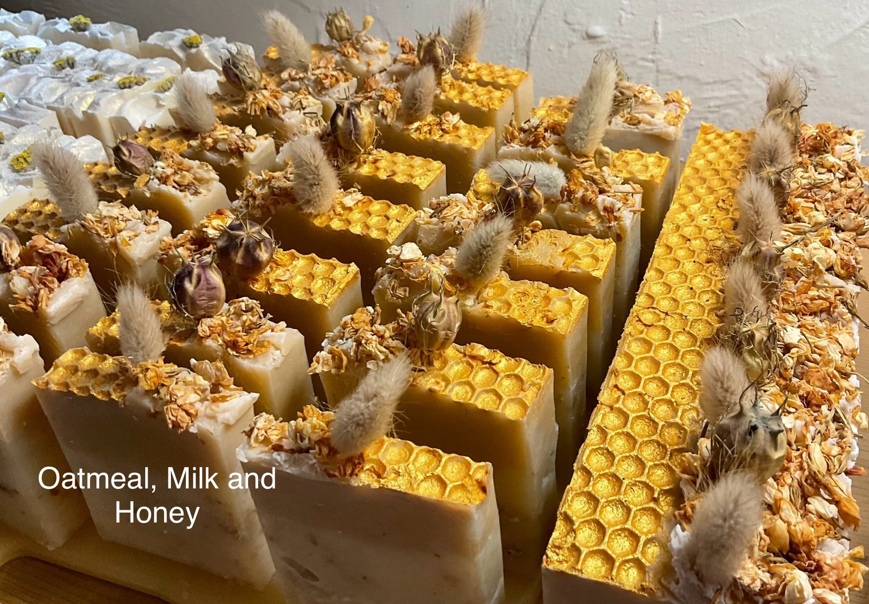 Linen Floral Soap Set