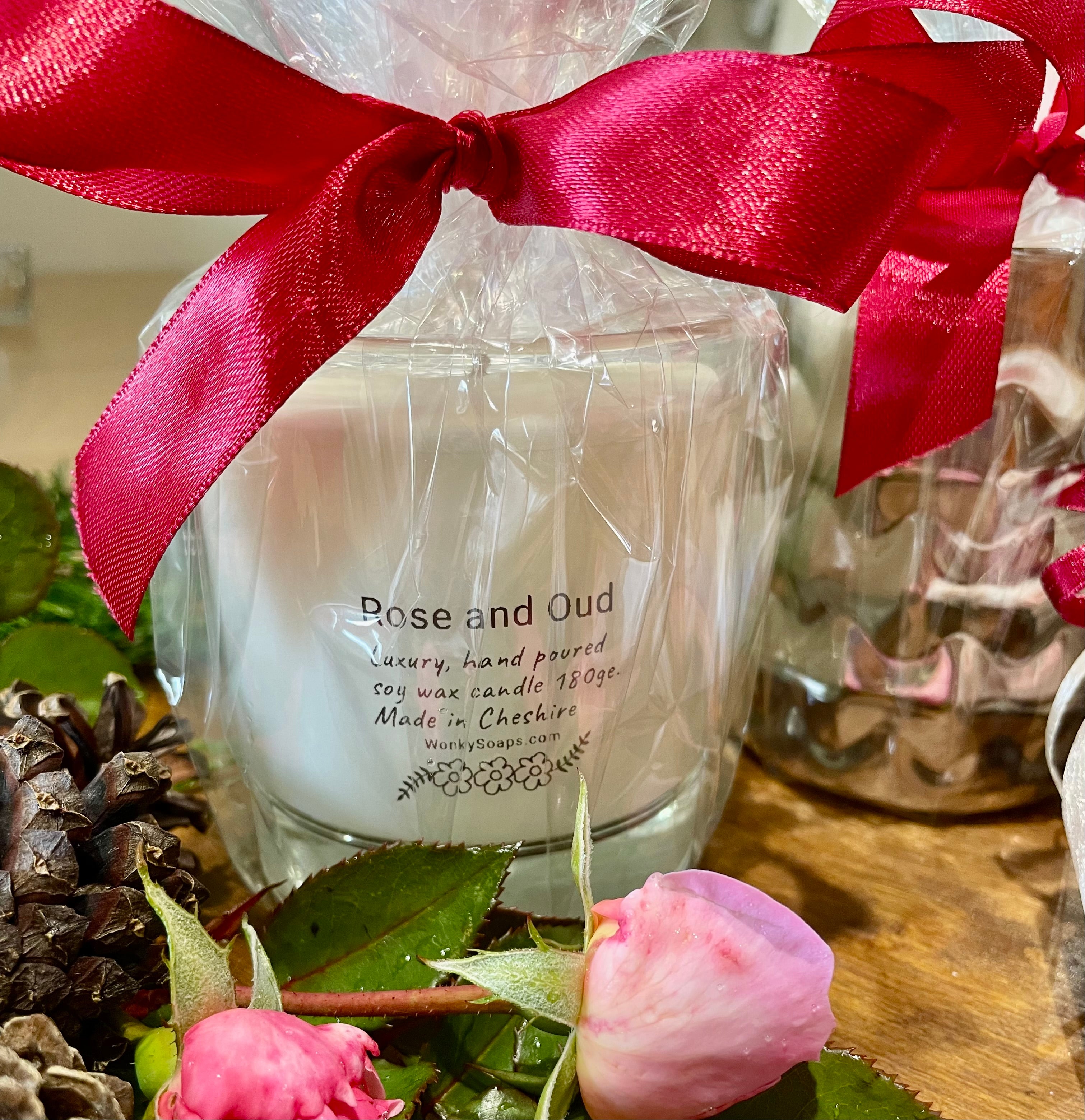 Rose and Oud Soy Wax Candle