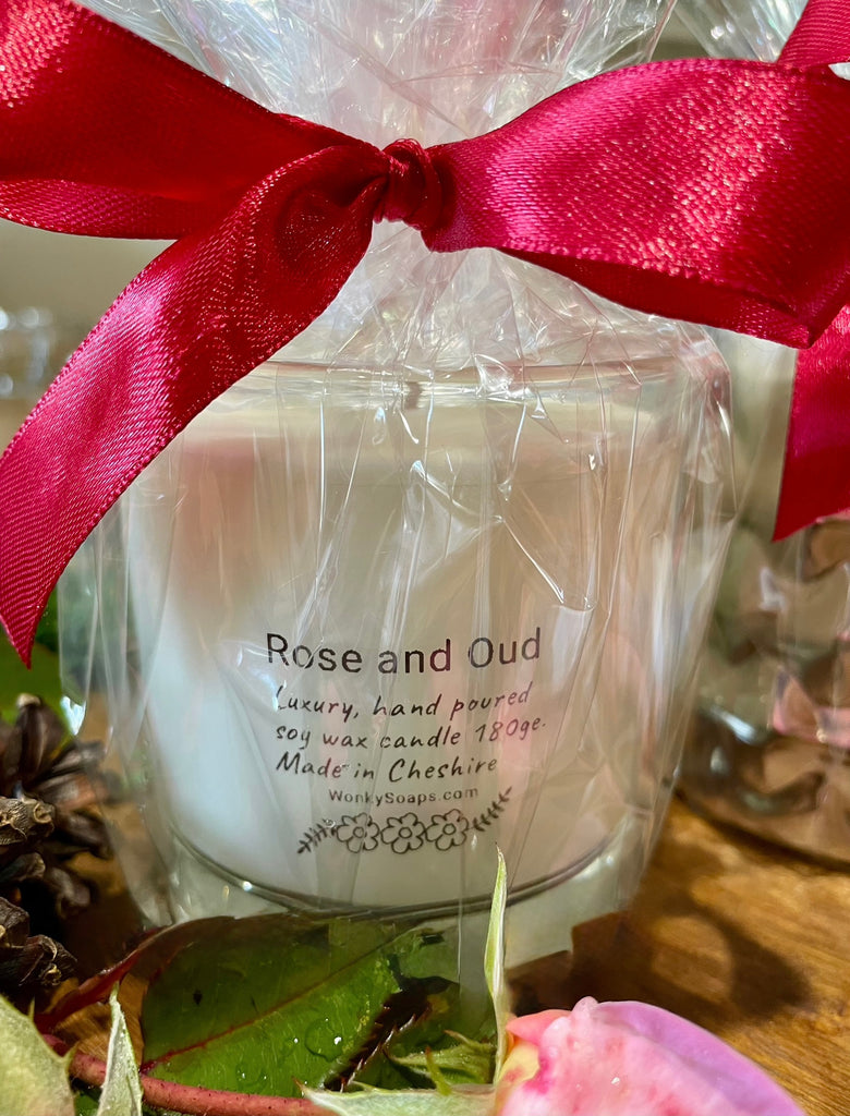 Rose and Oud Soy Wax Candle