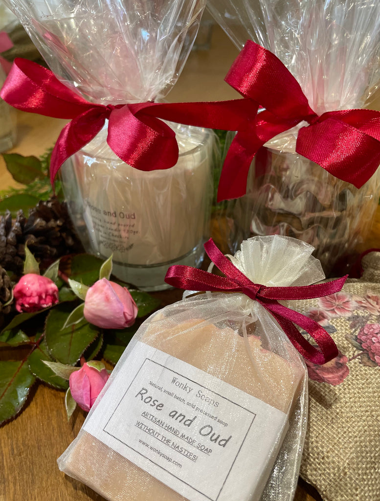 Rose and Oud Soy Wax Candle