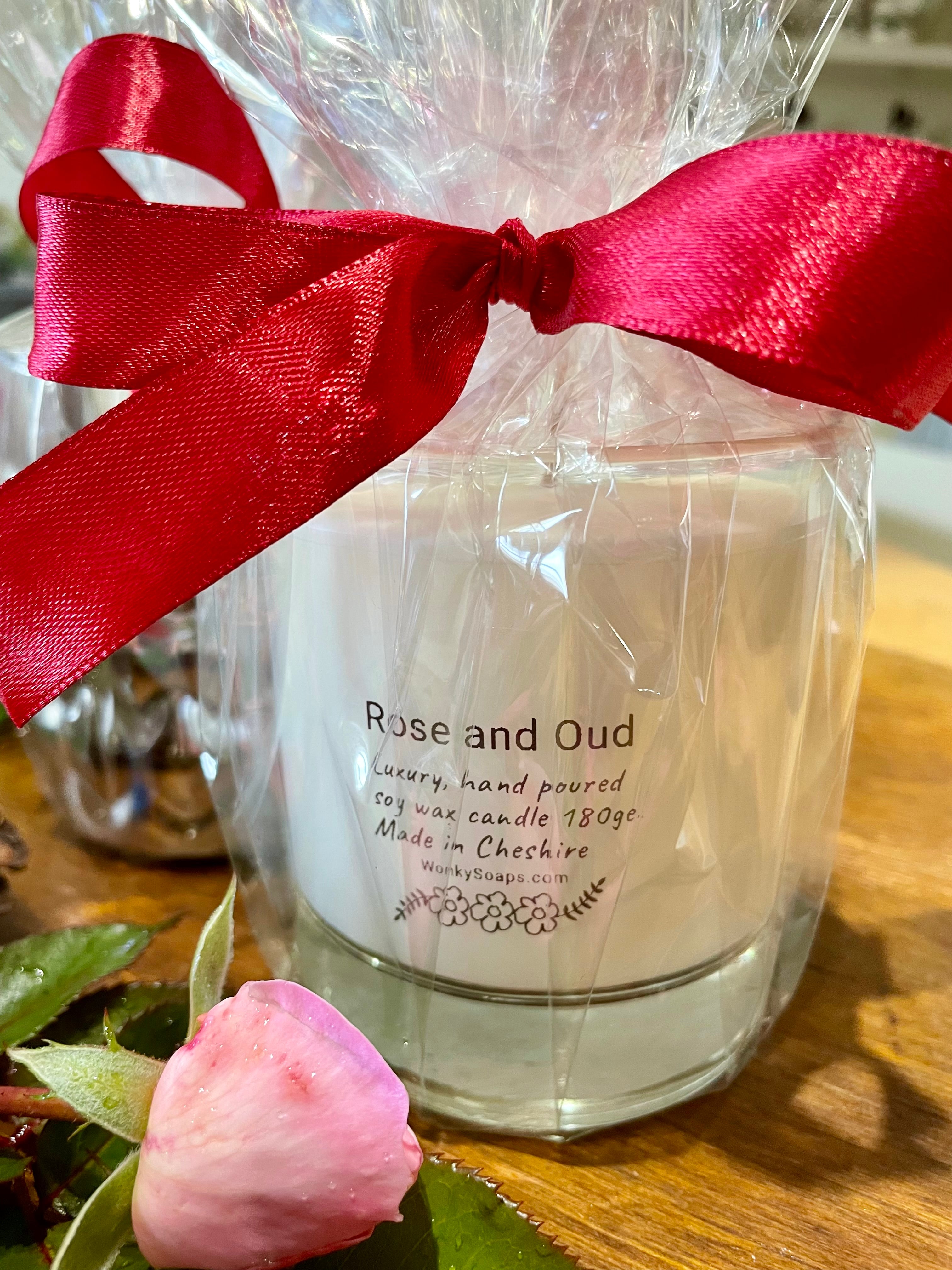 Rose and Oud Soy Wax Candle