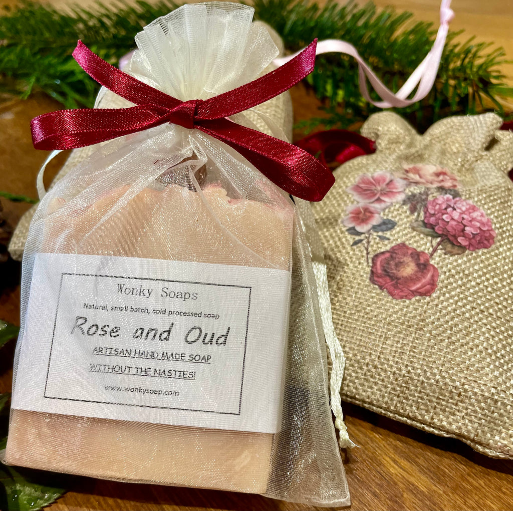 Linen Floral Soap Set