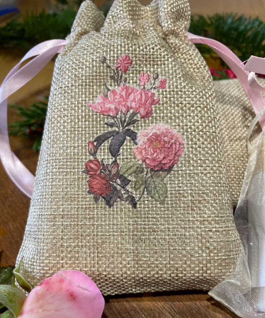 Linen Floral Soap Set