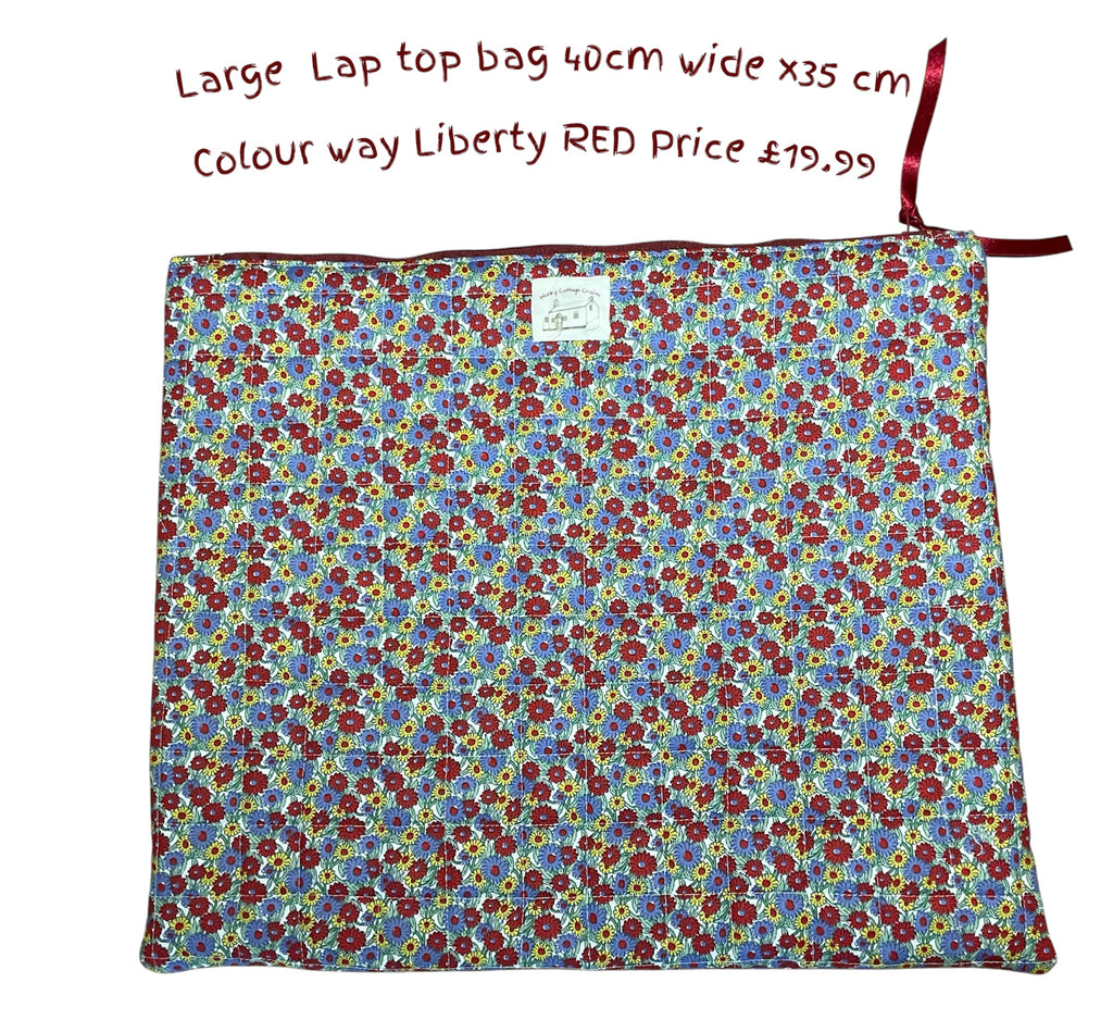 Hand Quilted Liberty Print Laptop Bags