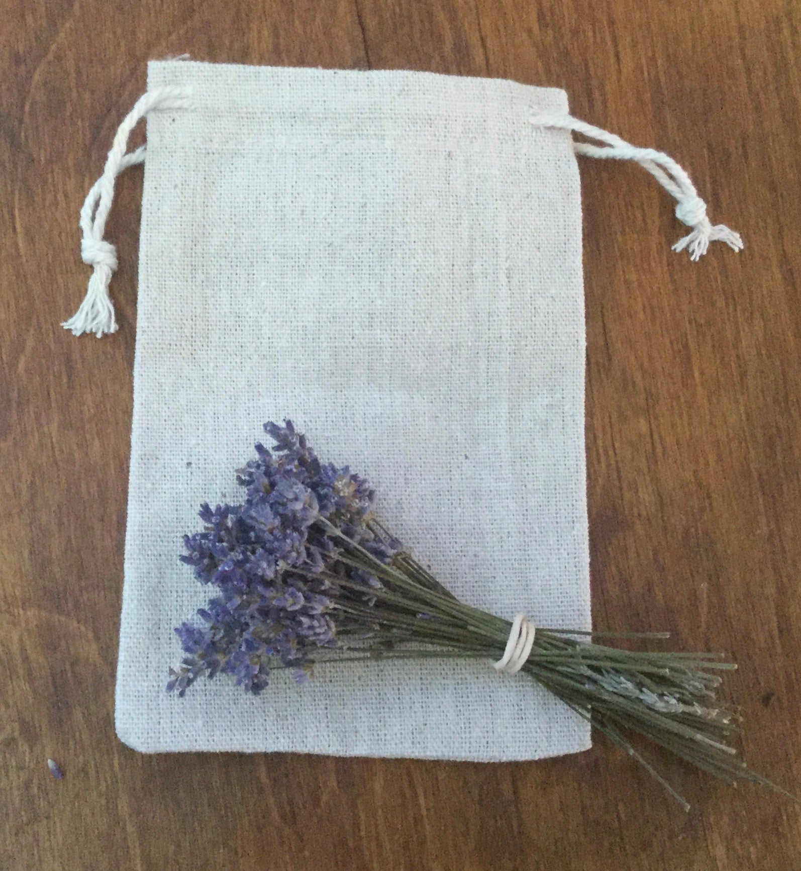 Linen soap and bath salt bag