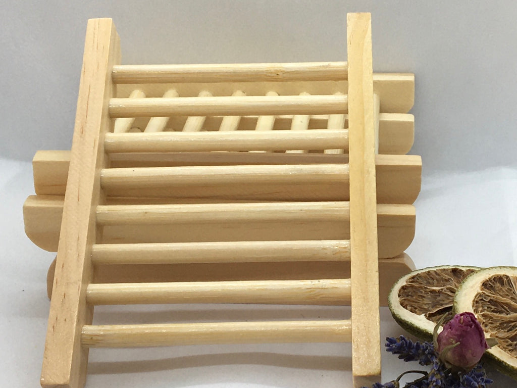 Bamboo ladder soap rack
