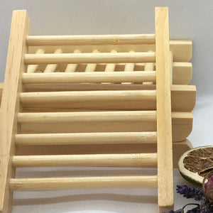 Bamboo ladder soap rack