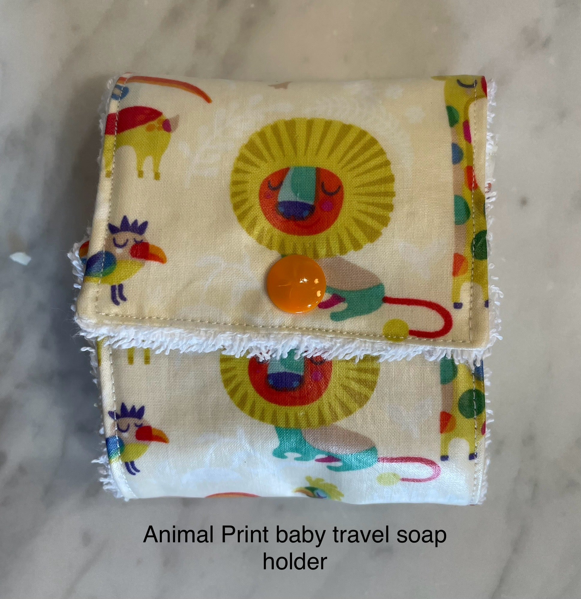 Cotton travel soap holder