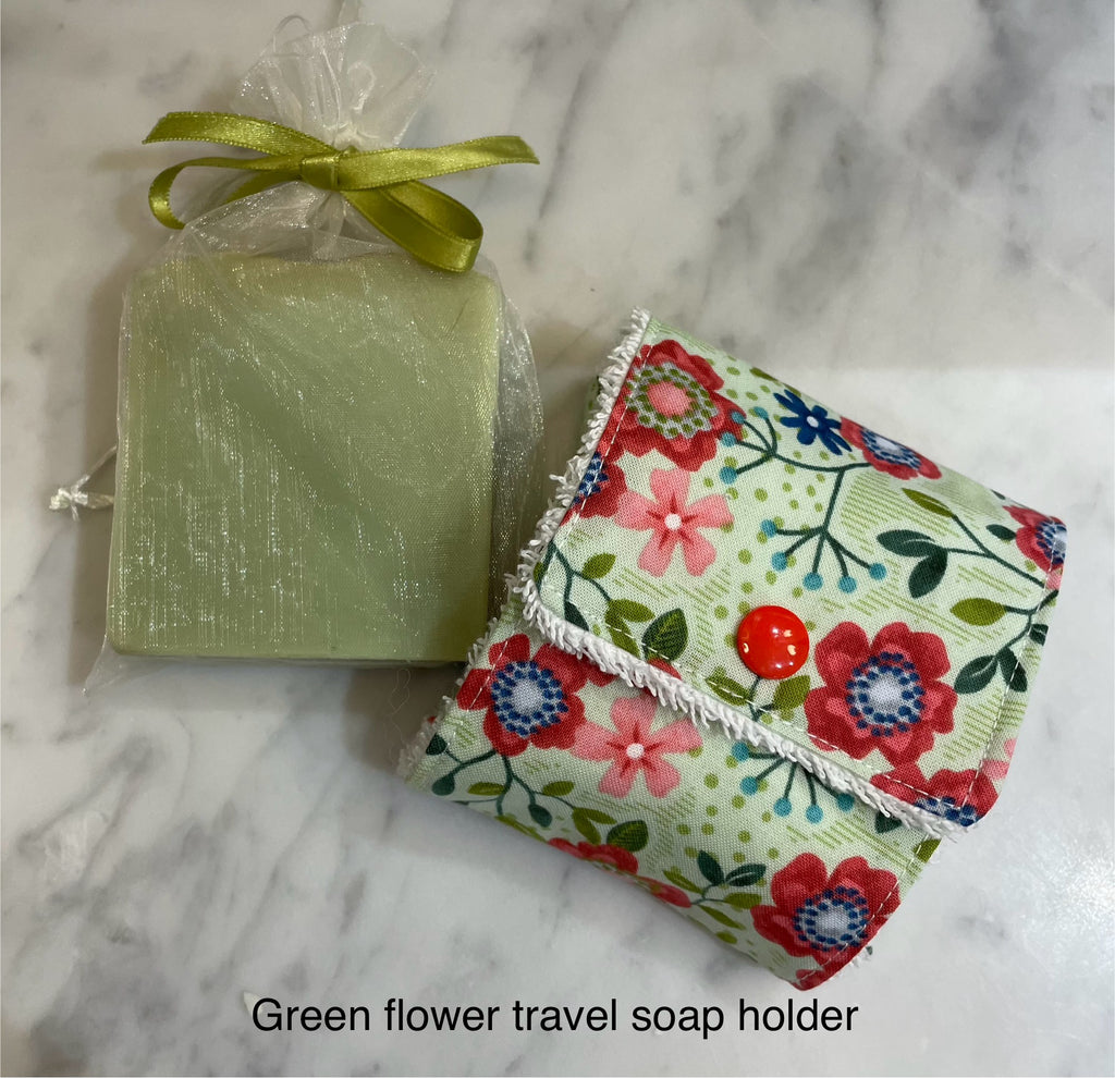 Cotton travel soap holder