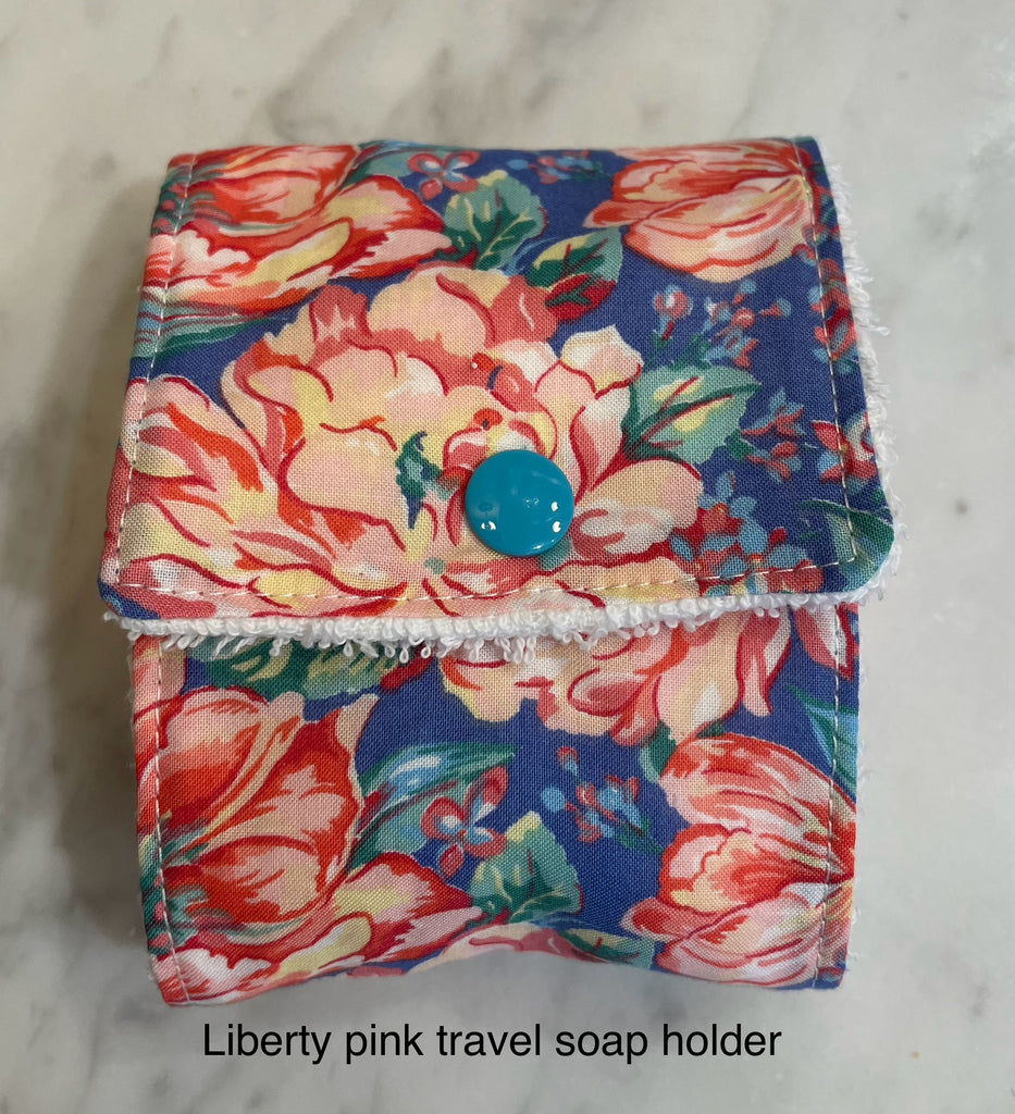 Cotton travel soap holder