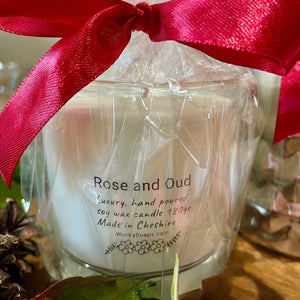 Rose and Oud Soy Wax Candle