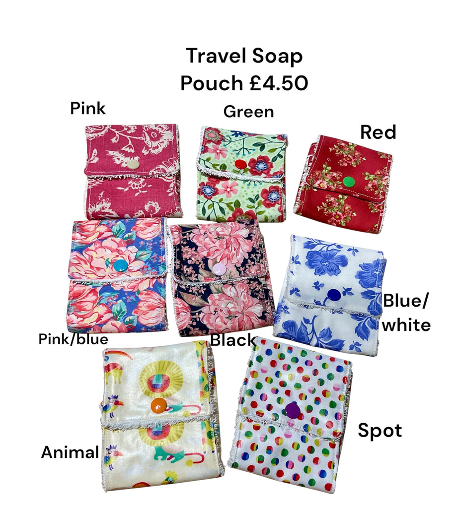 Cotton travel soap holder