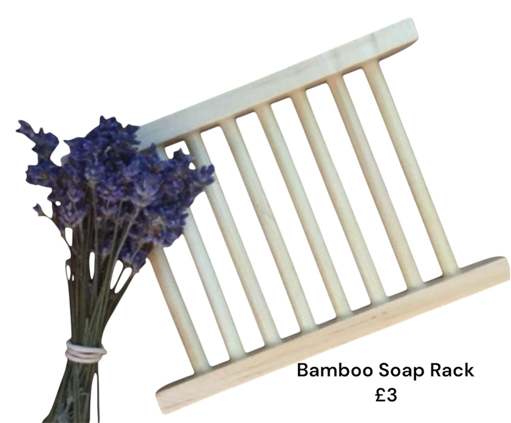 Bamboo ladder soap rack