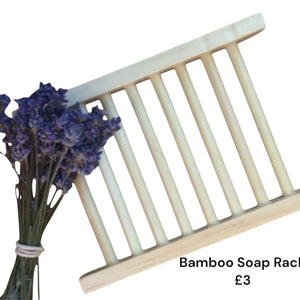 Bamboo ladder soap rack