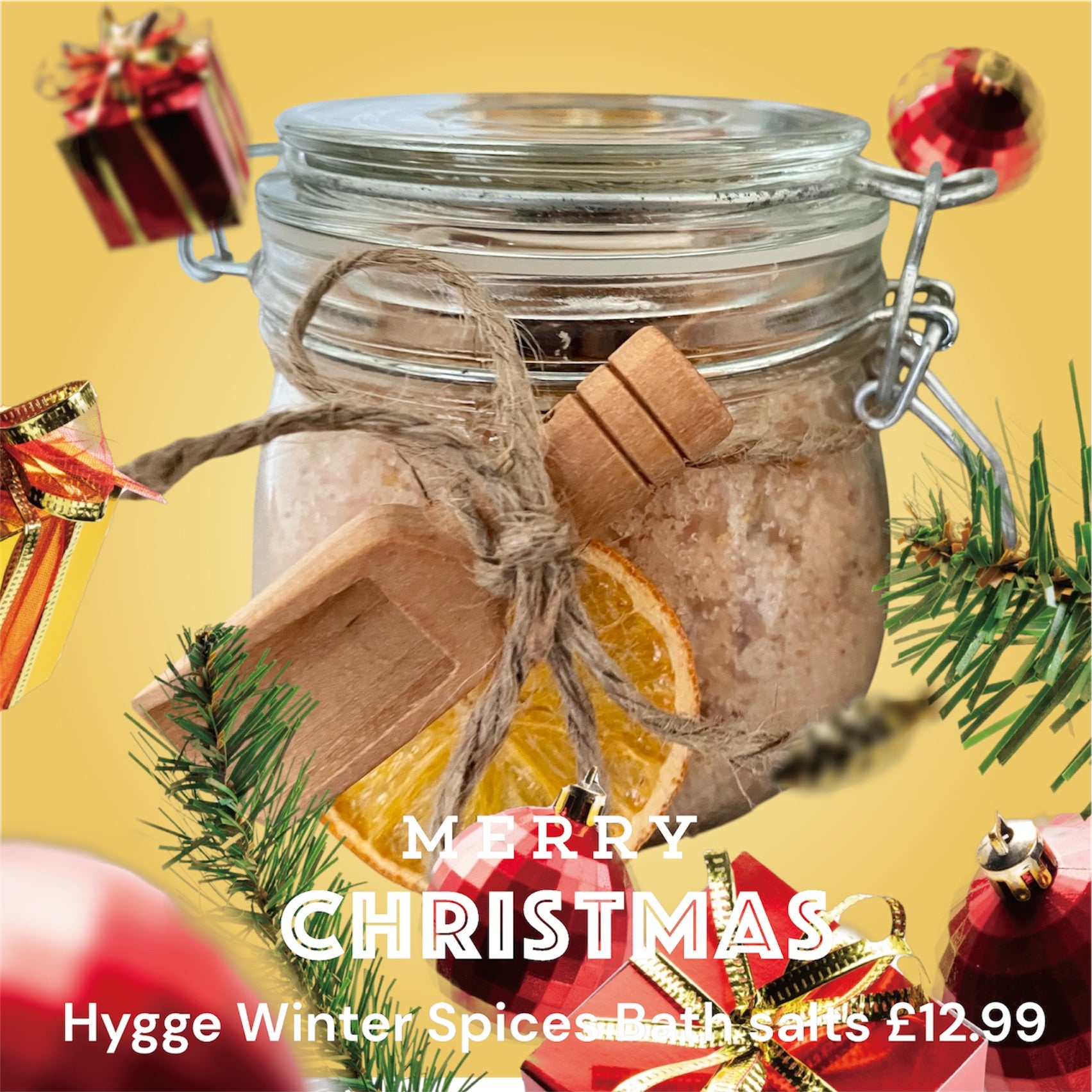 New! Hygge Winter spices bath salts