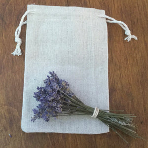 Linen soap and bath salt bag