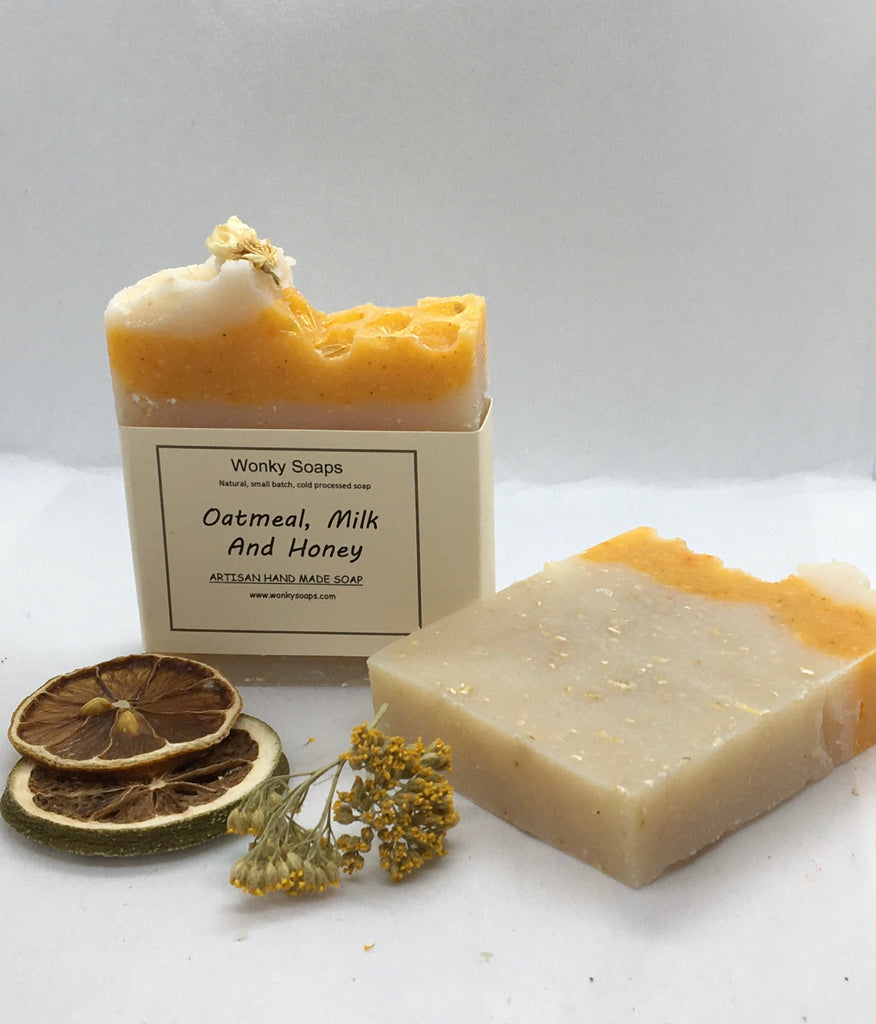 Oatmeal, Milk and Honey Soap – Wonky Soaps